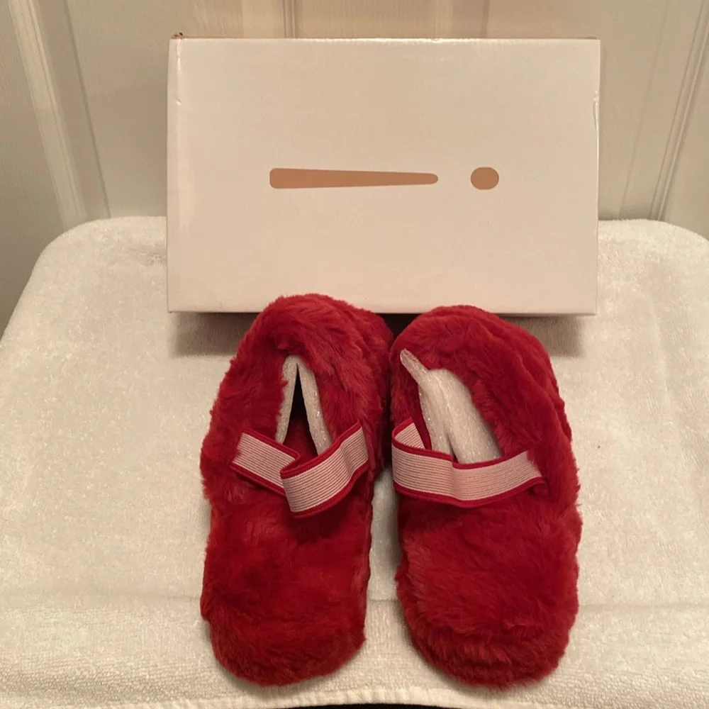 Brand New Miss Morei Red Open Toe Slippers…size 10 - Picture 5 of 8